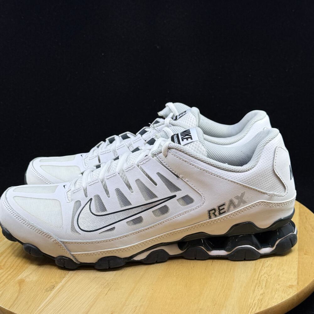 Nike REAX 8 TR Mesh Pure Platinum Size 11.5 Men's Running Shoes 621716-108 White - Picture 7 of 10